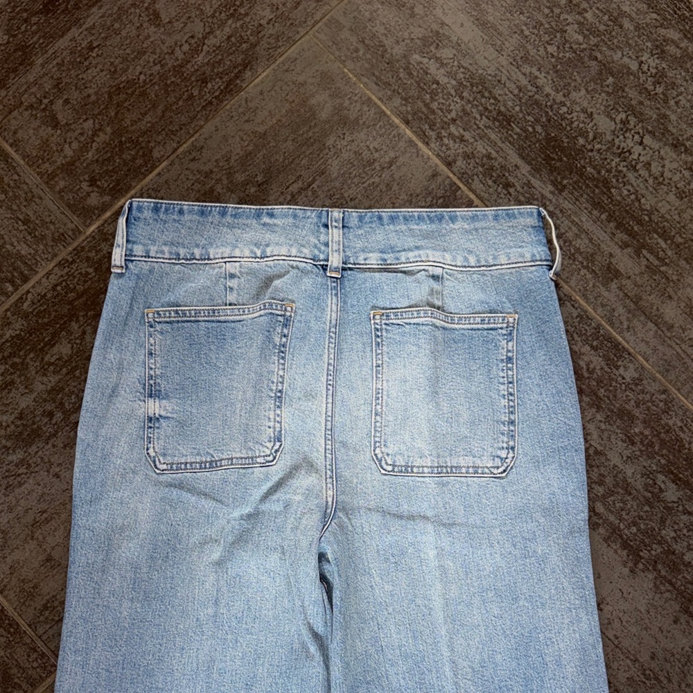 J. Crew Women’s Trouser Petite Light Blue Wide-Leg Jeans NWT Sold out online! - Picture 9 of 10
